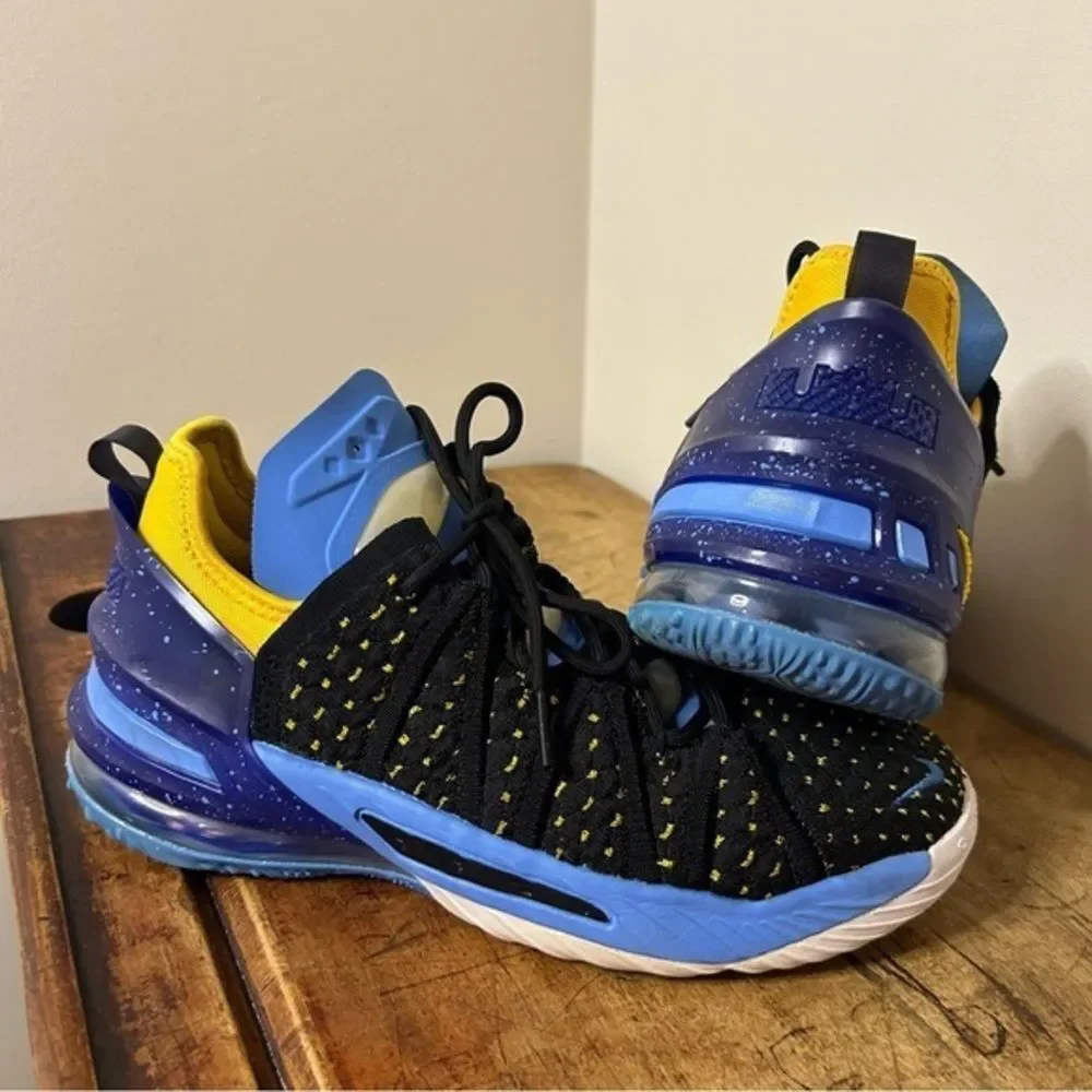 Nike LeBron XVIII 18 MINNEAPOLIS LAKERS Heritage Dynasty Blue CQ2760 LA, sz 5Y